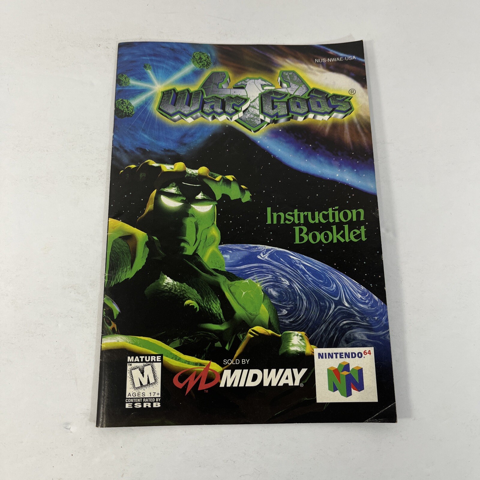 War Gods N64 Nintendo 64 Instruction Manual Booklet [ Only ] Wargods