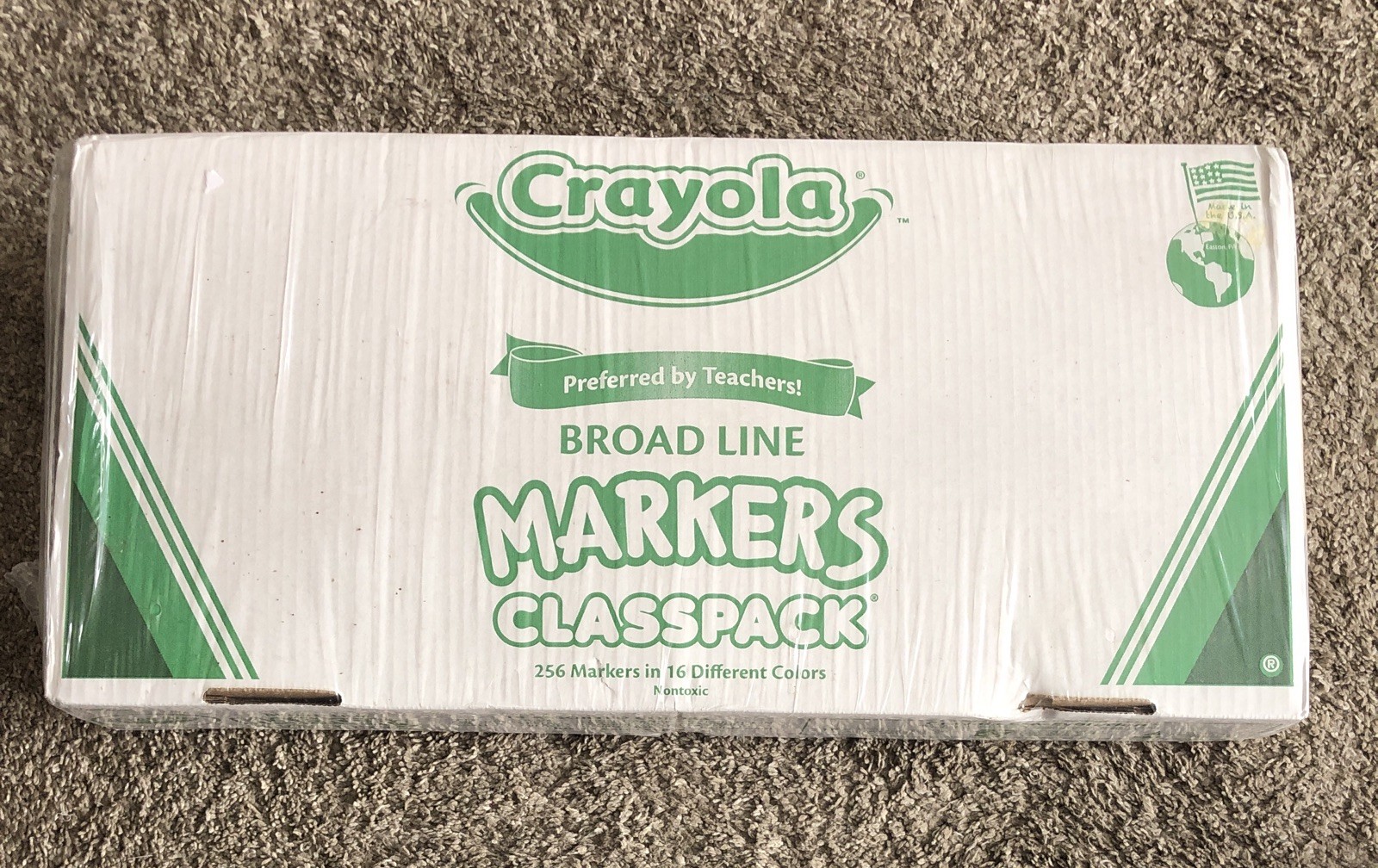 Crayola Markers Bulk Broad Line 16 Assorted Bold Color 256 Carton Classpack New