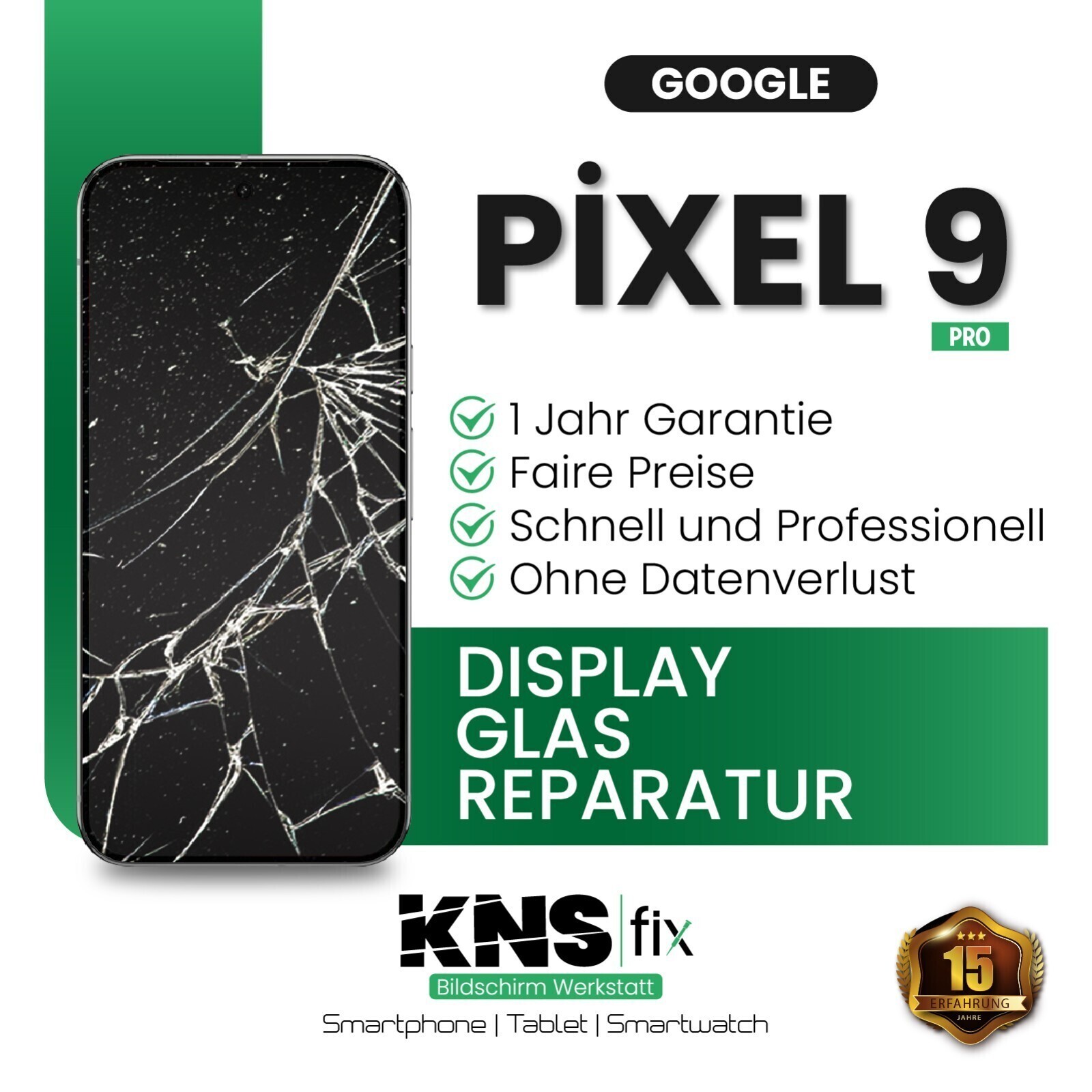 Google Pixel 9 Pro Display Front Glass Repair Exchange Eb 24 Hours