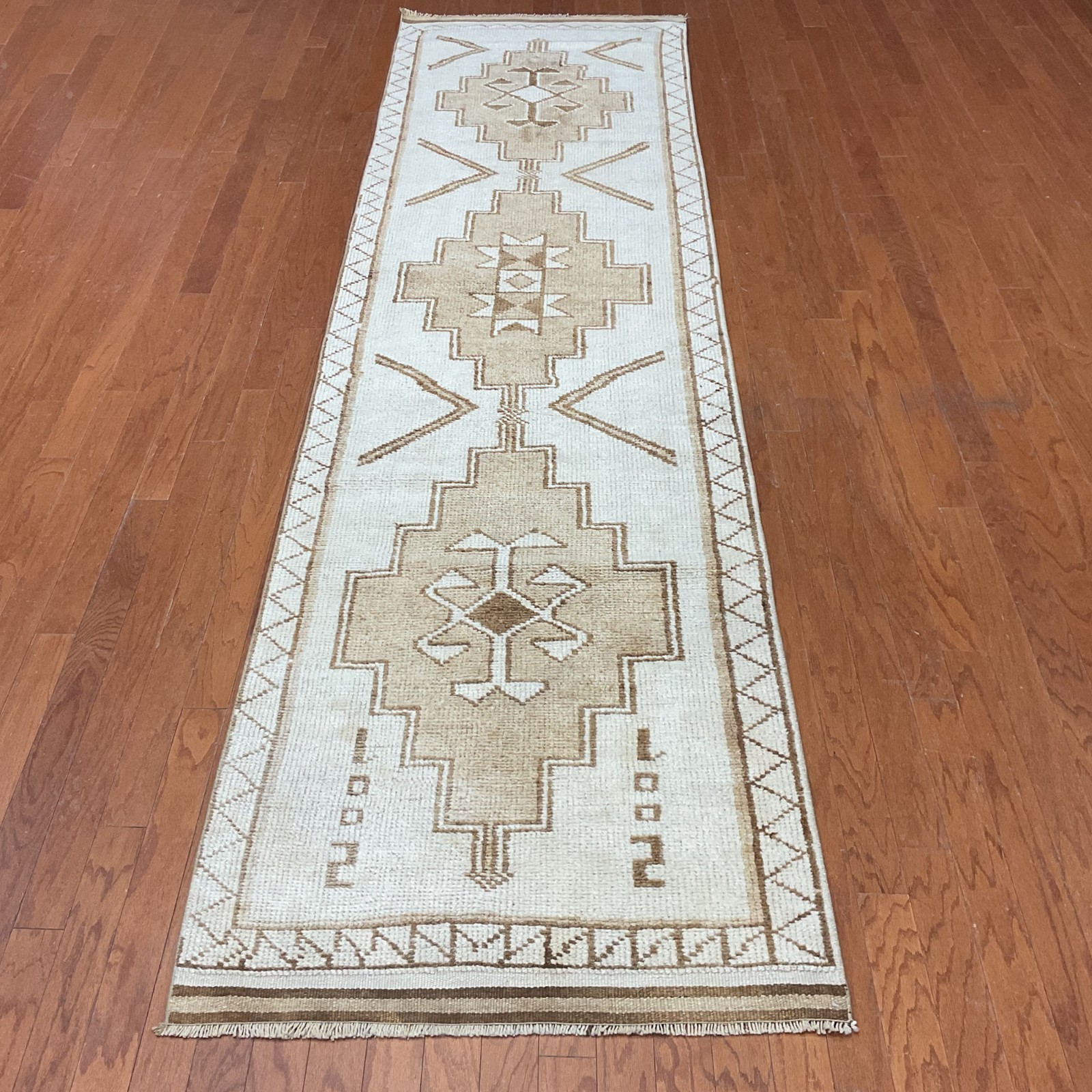 Handmade Turkish Oushak Runner (3'0 x11'11)