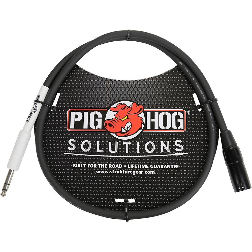 Pig Hog Solutions XLR(M) to 1/4" TRS Adapter Cable (3 ft.)  6 ft.