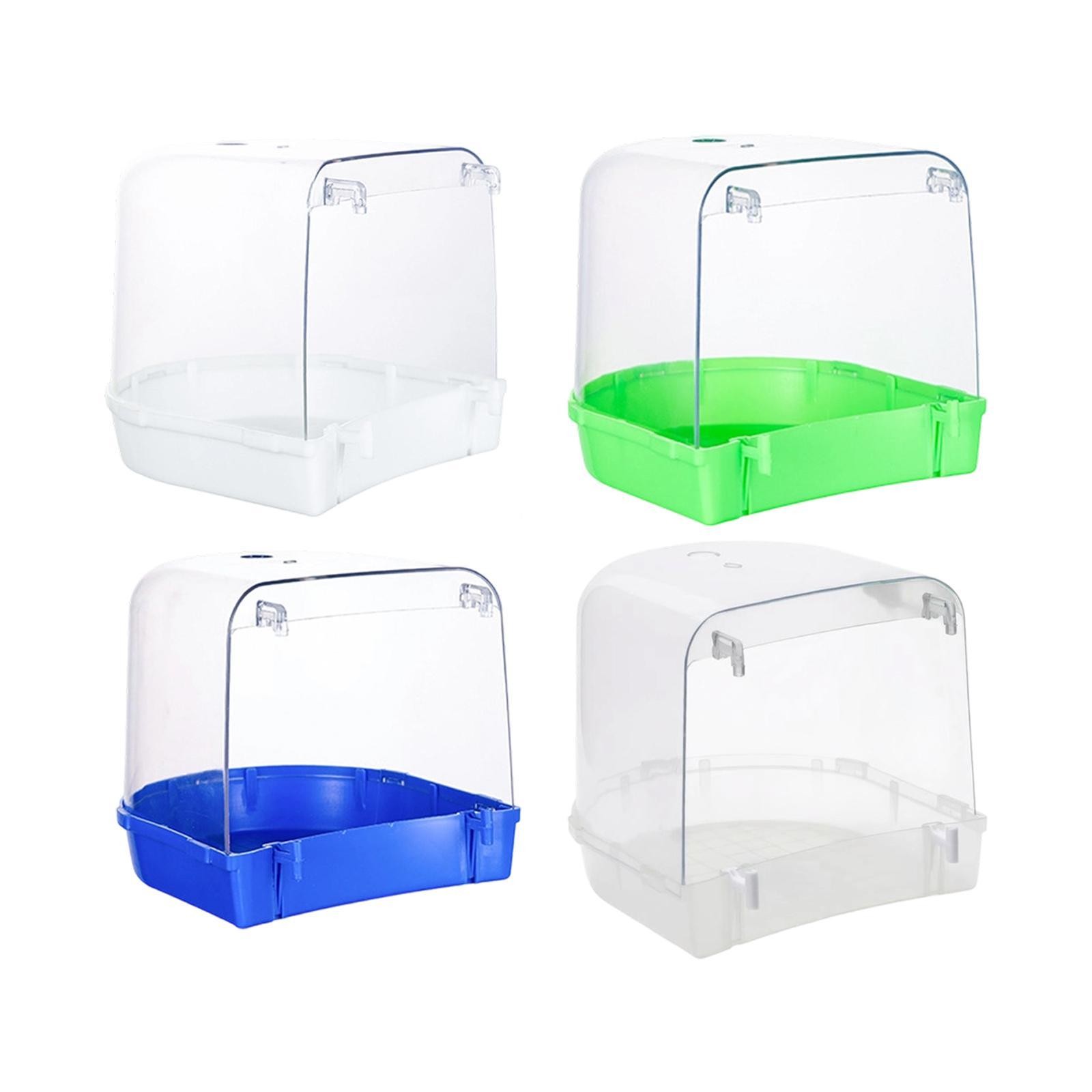 Bird Bath for Cage Easy to Use Parrot Bath Tub for Budgie Canary Lovebirds