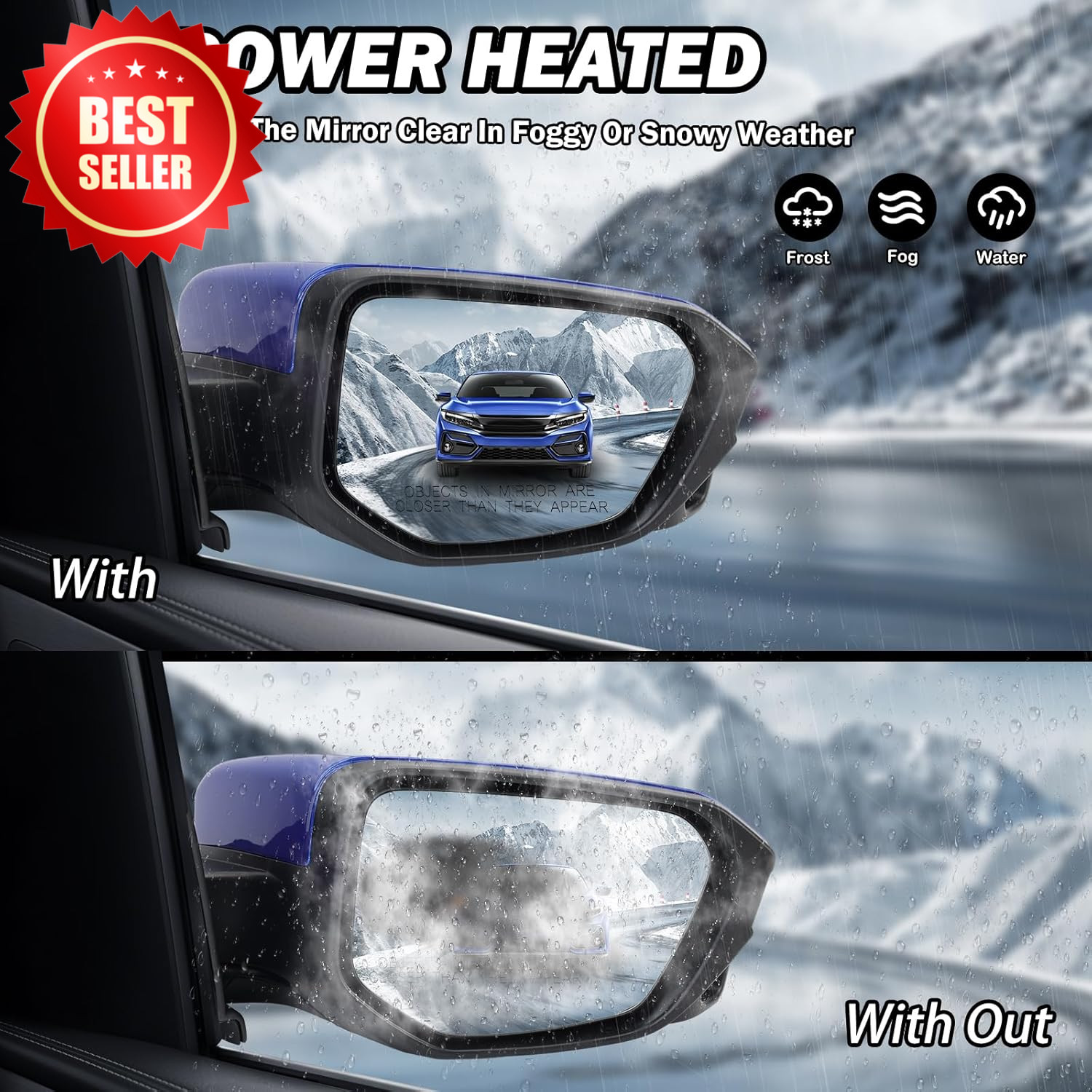 Passenger Side Mirror Camera Power Heated 2016-2021 Civic Sedan Coupe Hatchback 