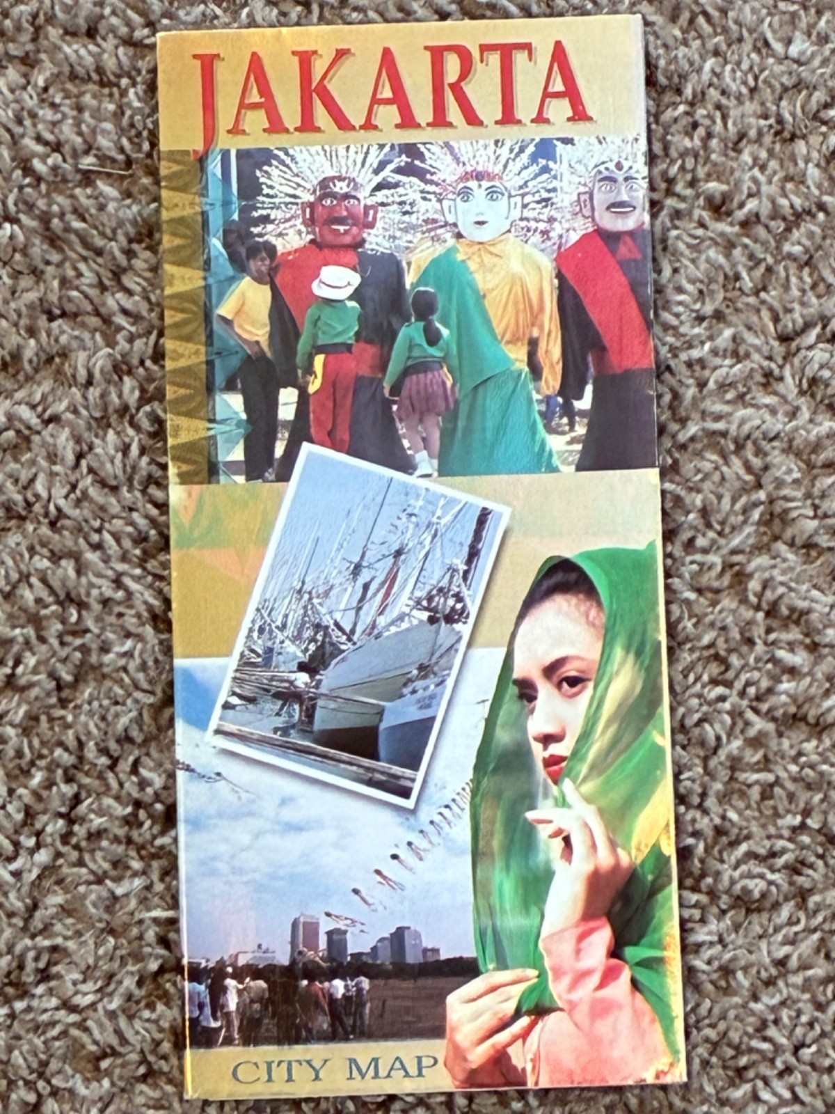 JAKARTA, CITY MAP,  Indonesia,  1995