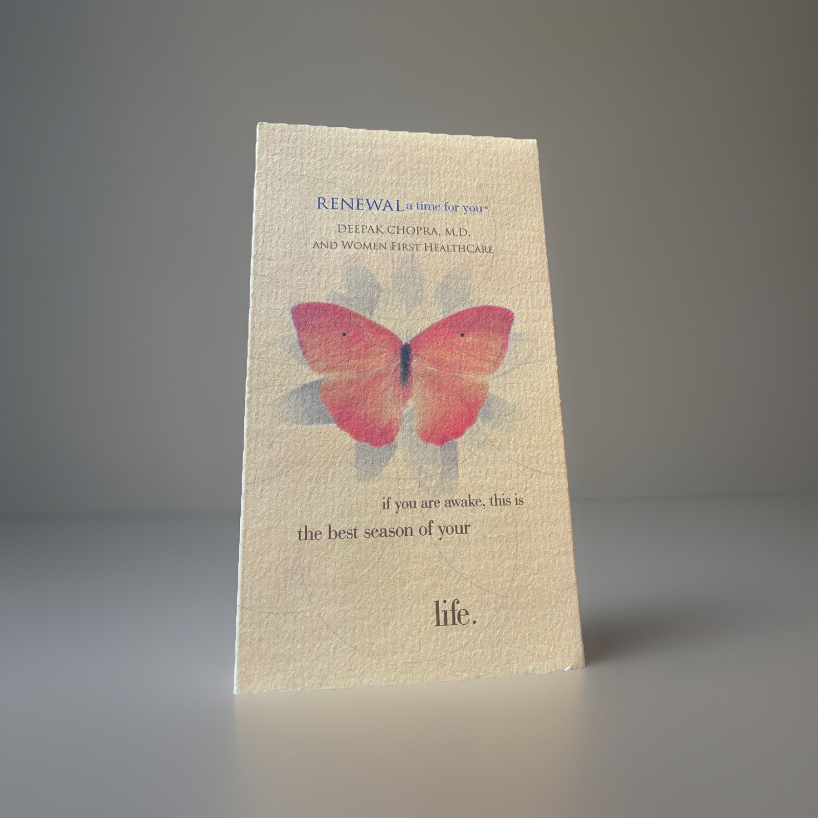 Vintage Deepak Chopra - Renewal: A Time for You: VHS tape