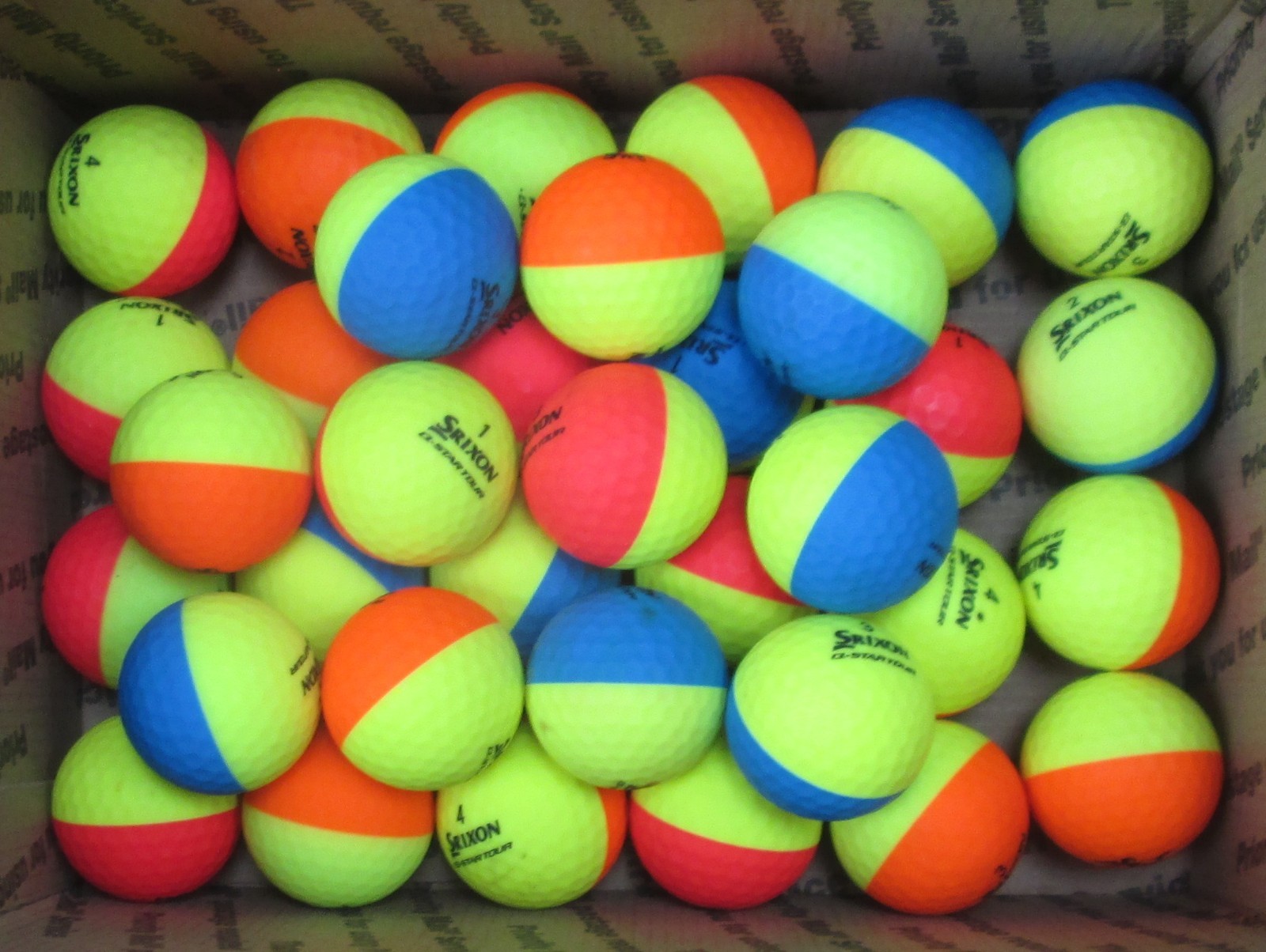 44 AAAAA / AAAA Srixon Q-Star Tour Divide Matte Finish Golf Balls