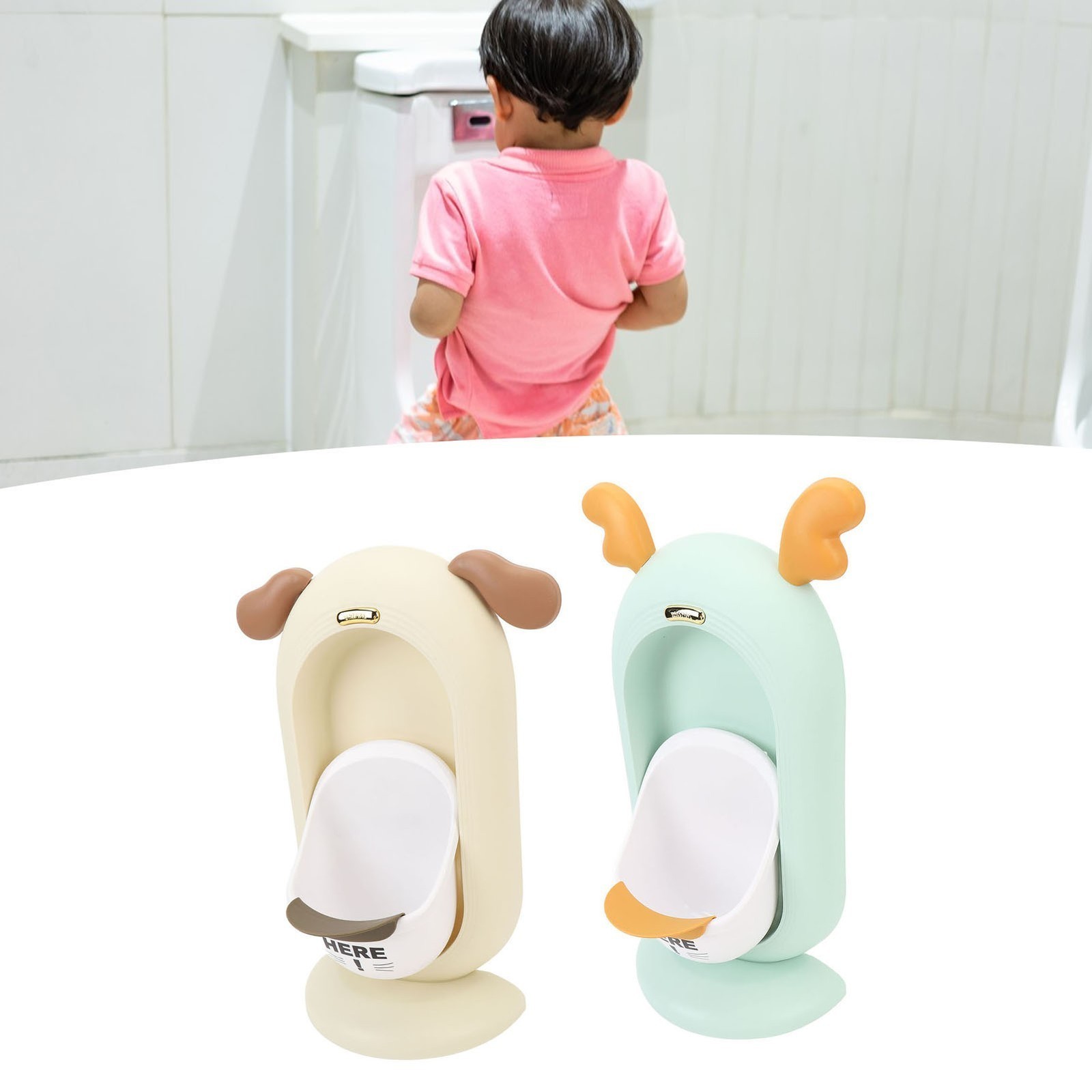 Toddler Boy Urinal Wall Mountable Large Capacity Removable Basin Kids Training