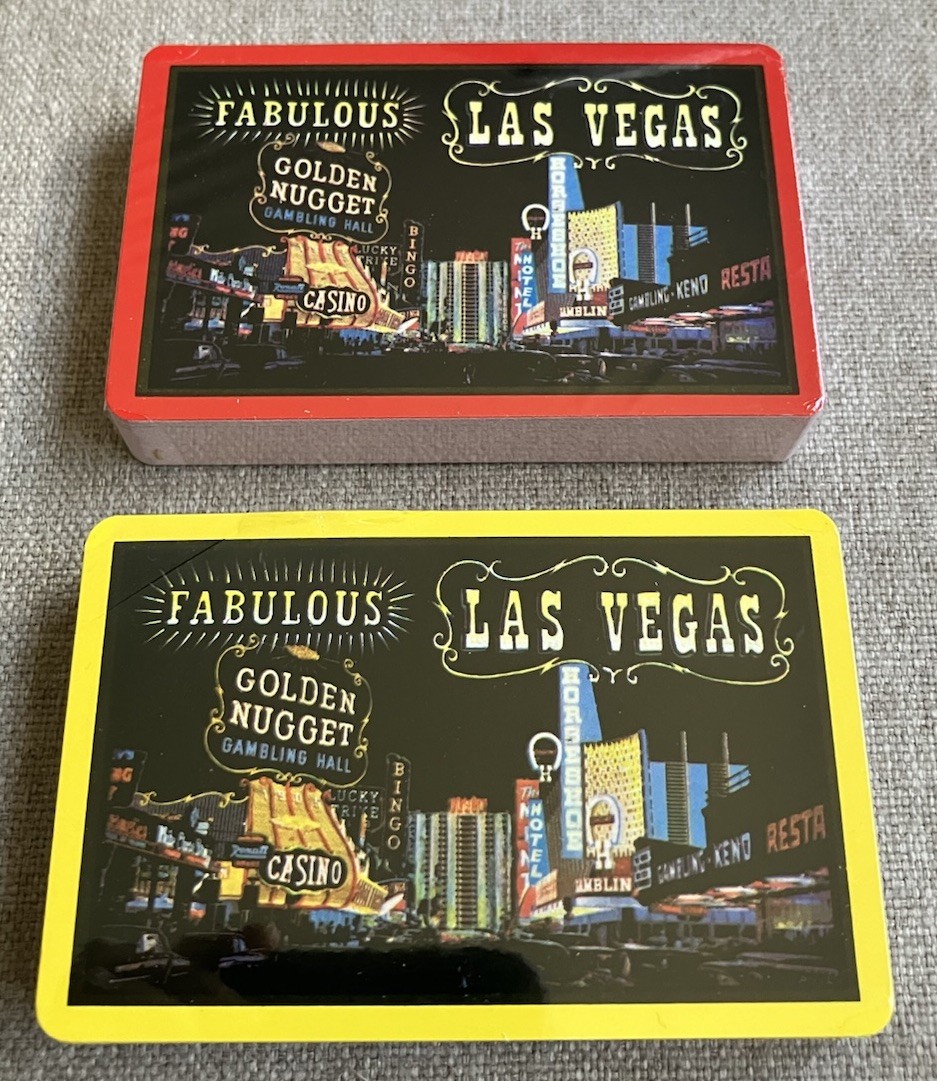 Vintage Downtown Las Vegas Casinos Souvenir Playing Cards Lot Of 2 SEALED Decks