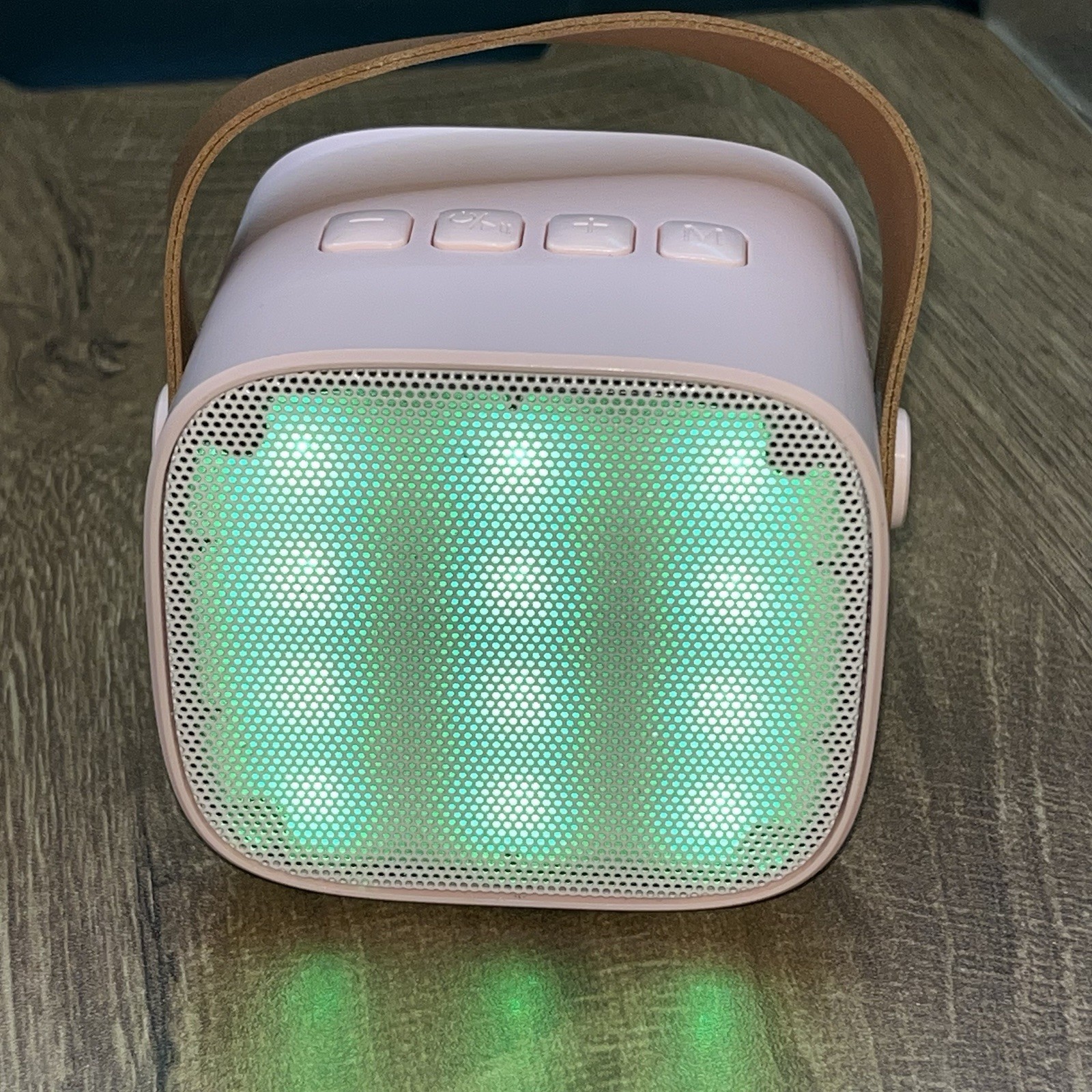 Karaoke Brand Machine Portable Bluetooth Speaker NO Microphone Pink Handle Works