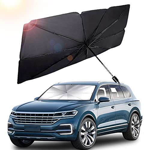 55" x 31" Car Sunshade Umbrella,Upgraded Windshield Cover Sun Shade,UV 