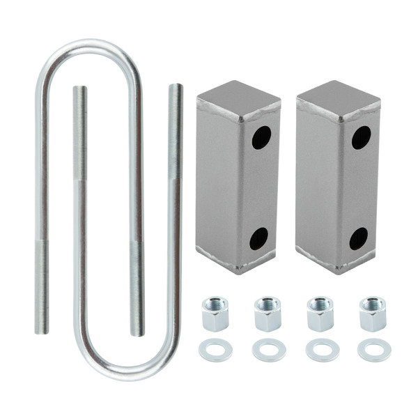 3" Rear Drop Kit Lowering Blocks U-Bolts Fit for Chevy C10 Pickup 1963-1972
