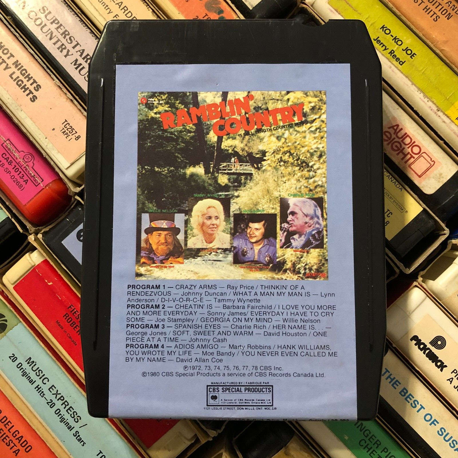 Ramblin' Country 1980, 8 Track Tape CANADA