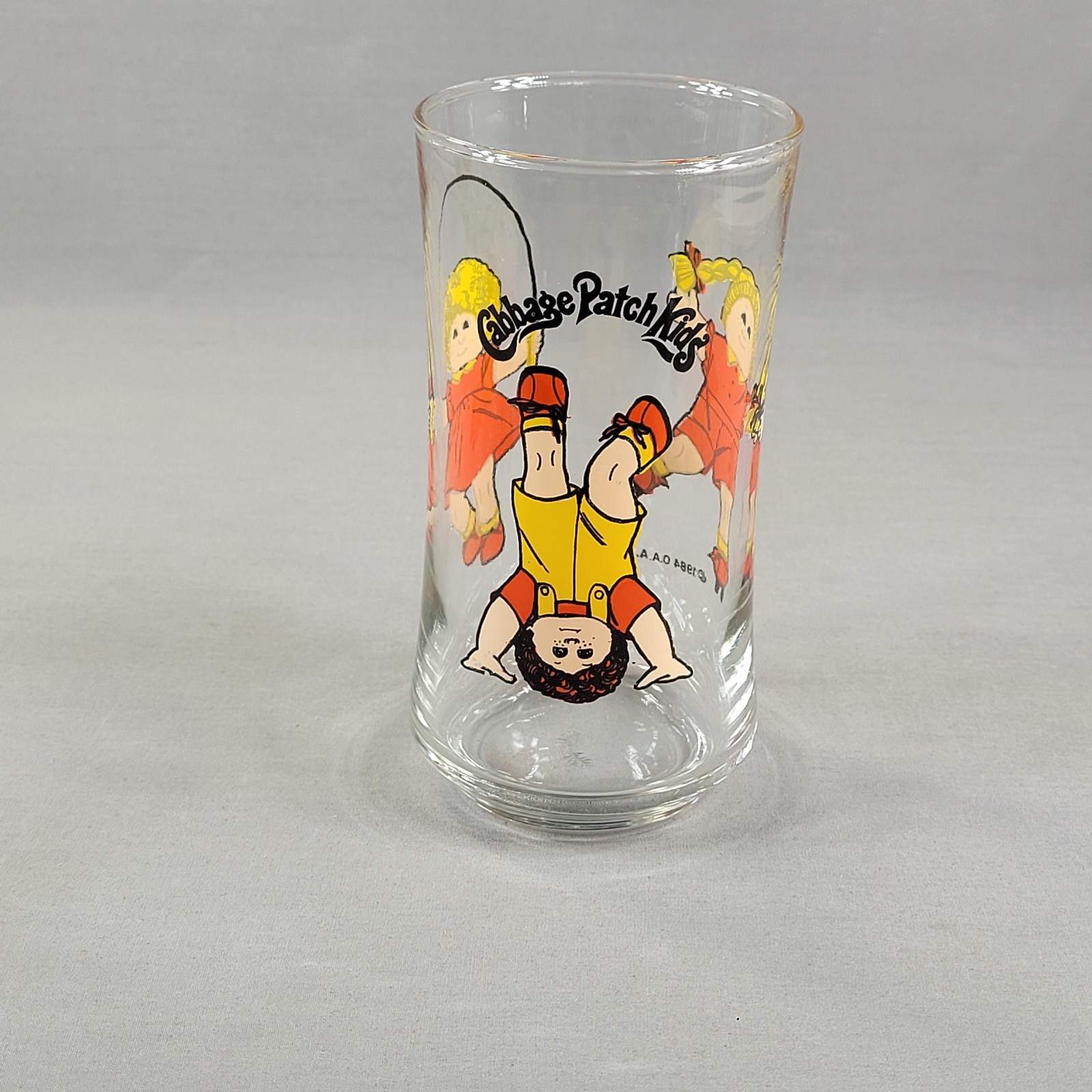Vintage Cabbage Patch Kids CPK 1984 Drinking Glass Tumbler Collectible Retro