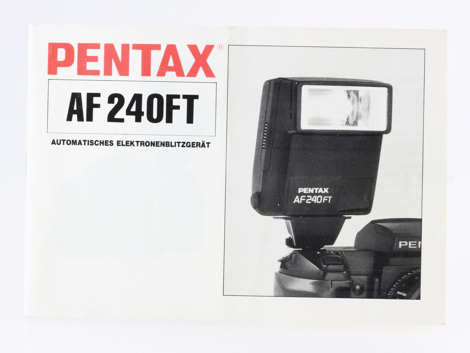 Manual Pentax Af 240 FT af240ft AF-240-FT Guide