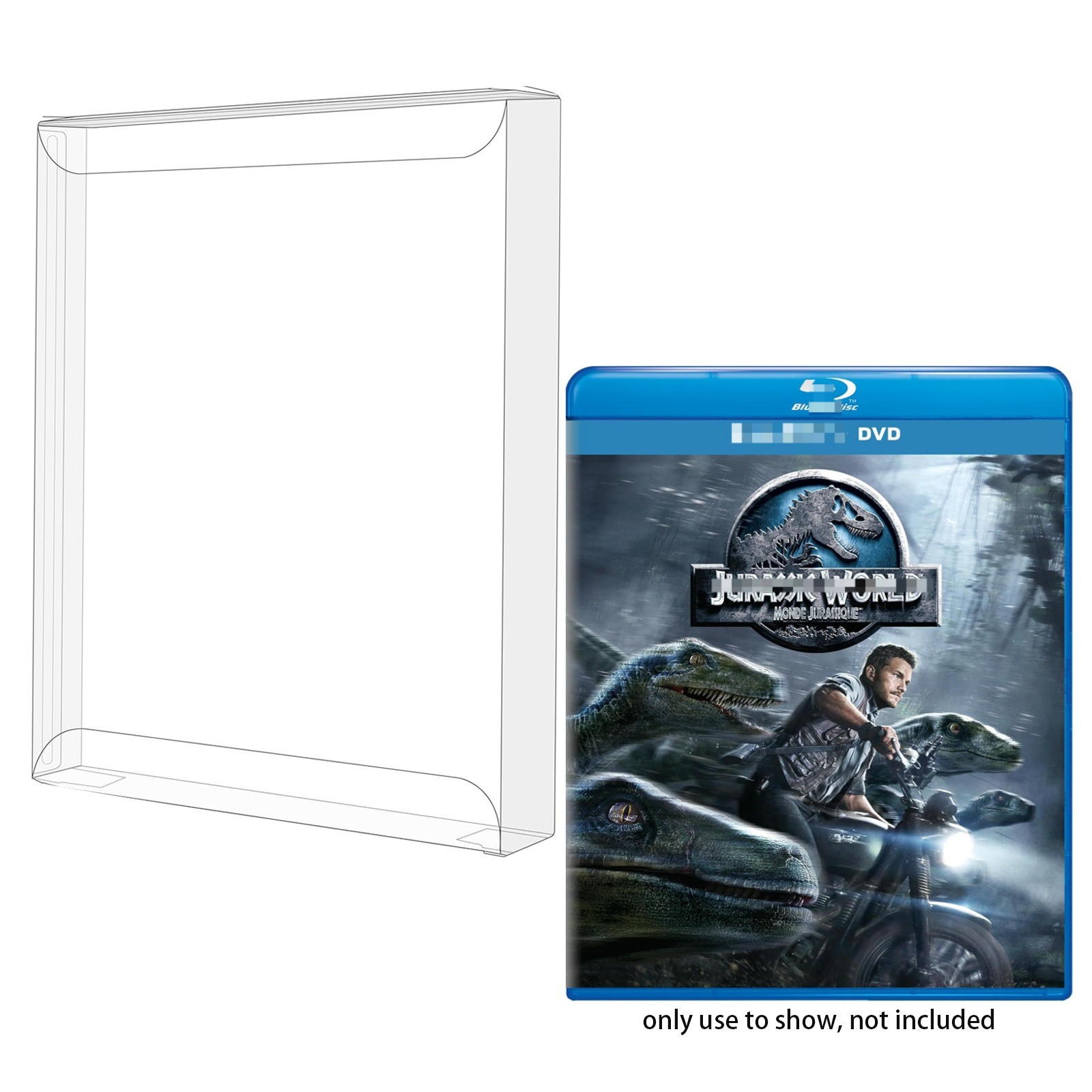10x Clear Blu-Ray Slipcover Protector Case Compatible With 4K UHD& Blu Ray Slips