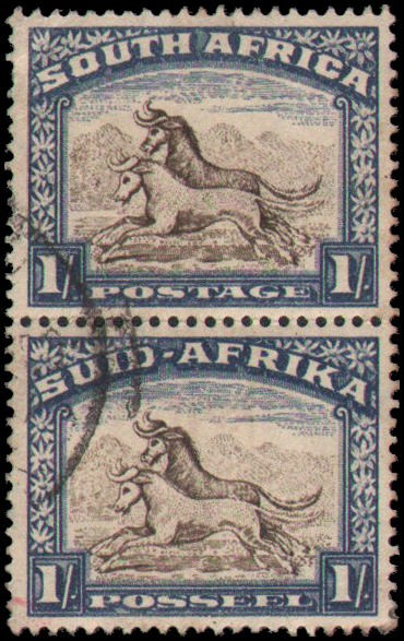 South Africa #62 Used vertical pair