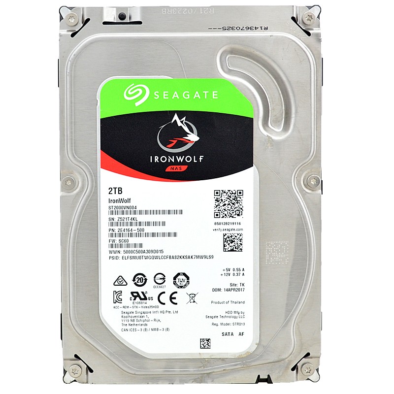 Seagate 2TB ST2000VN004 64MB Cache 5900RPM SATA III 3.5'' Inch Hard Drive