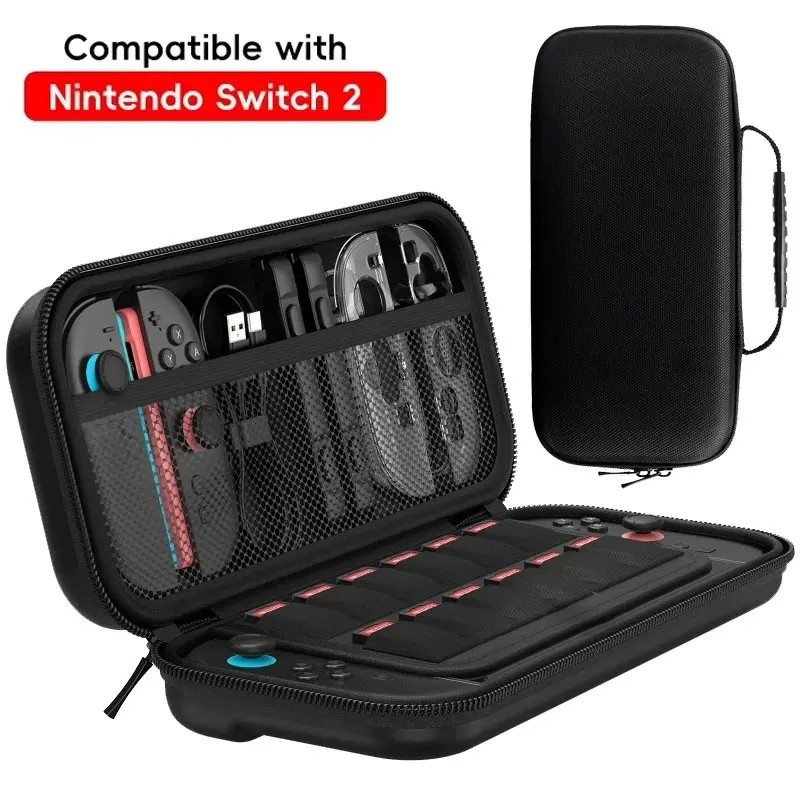 Portable Carrying Case For NS Switch 2 Travel Protective HandBag Storage Bag wit