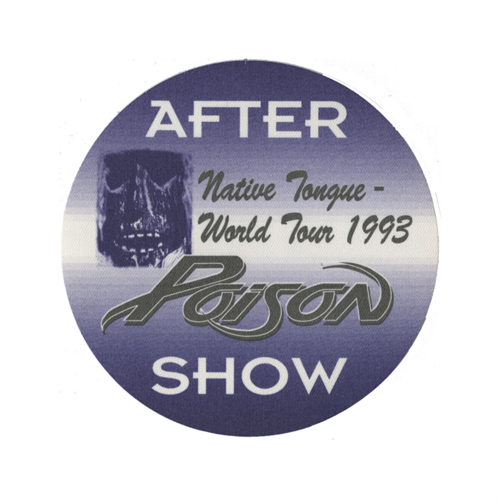 Poison 1993 Native Tongue Concert Tour After Show Backstage Pass