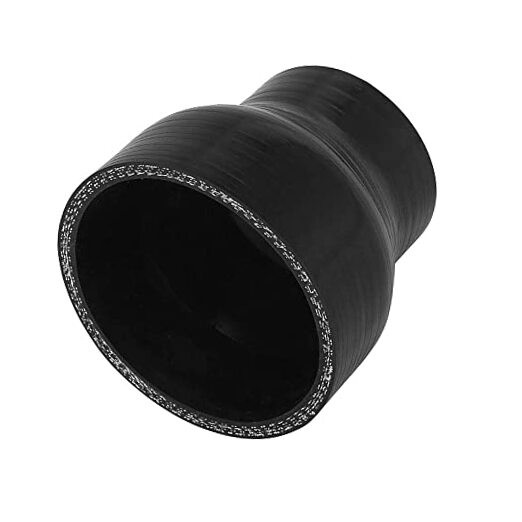 Straight Reducer Coupler, Length 3" (76mm), 4 ID 2" to 3" (51mm to 76mm) Black