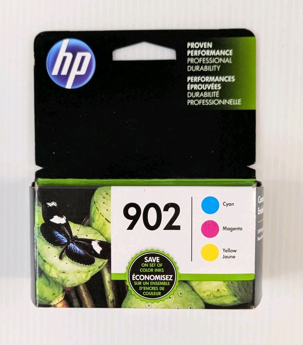 Genuine HP 902 Ink CYAN/MAGENTA/YELLOW Color 3 Pack - Expired 12/2021