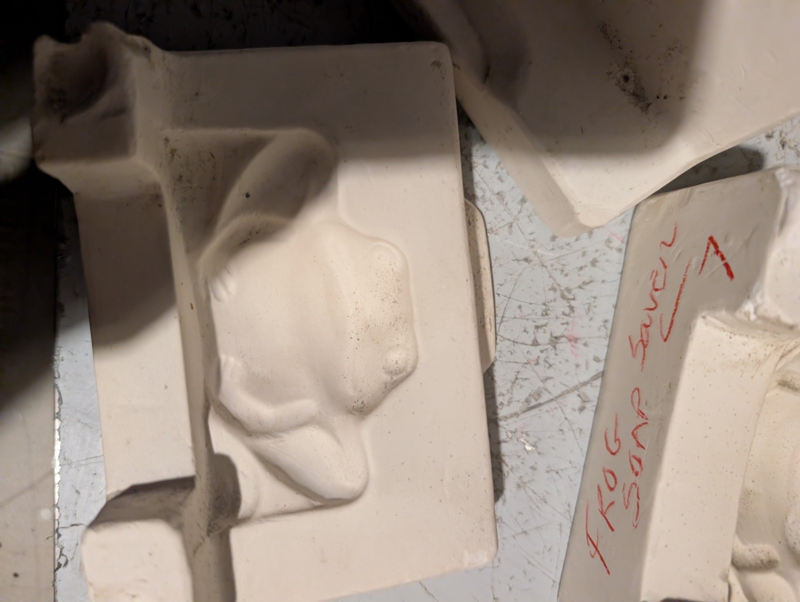  Frog Soap Saver Scrubby?  Vintage Slip Casting Ceramic Mold