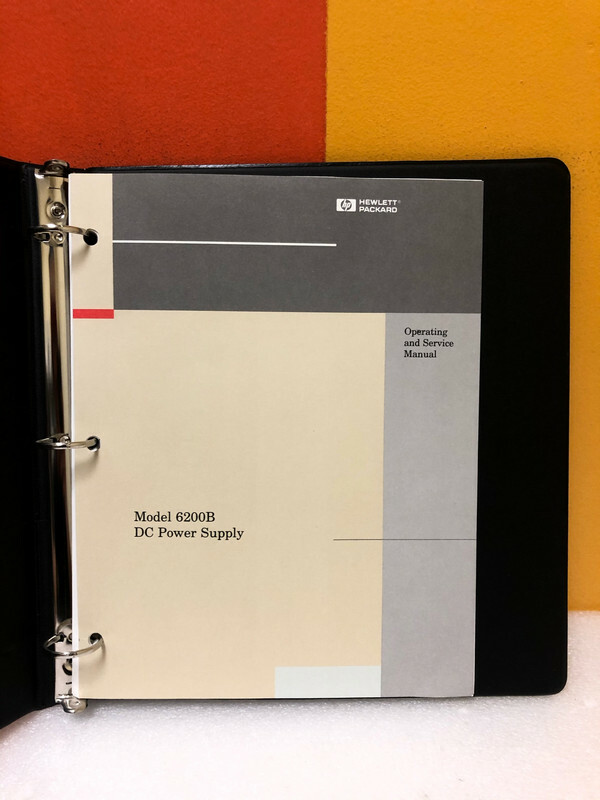 HP 06200-90001 Model 6200B DC Power Supply Operating & Service Manual