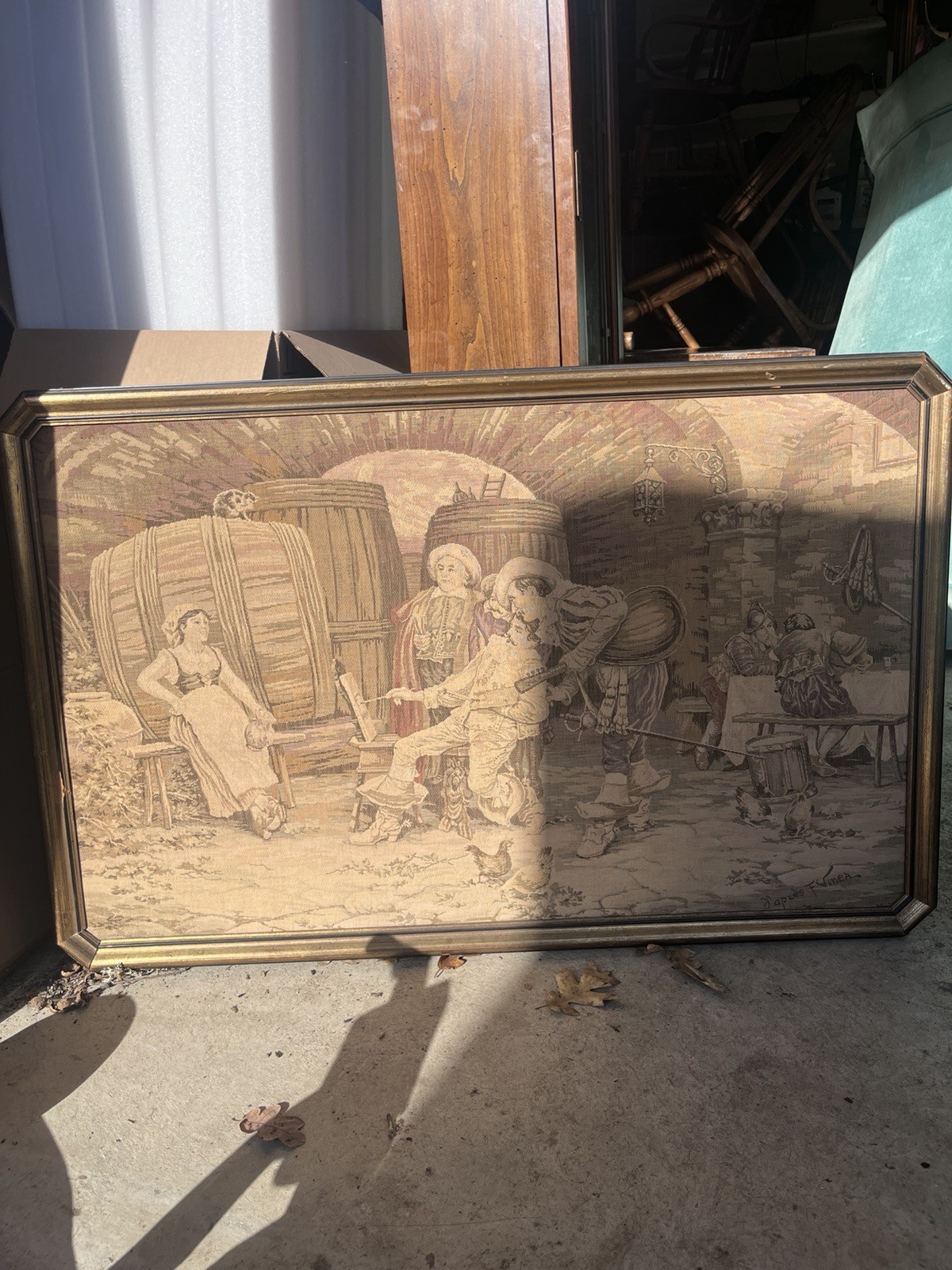 Antique Tapestry Francesco Vinea Wall Hanging