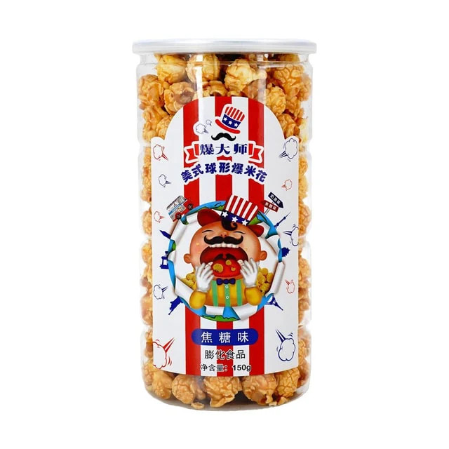 BAODASHI Popcorn Snacks Caramel Flavor 5.29 oz