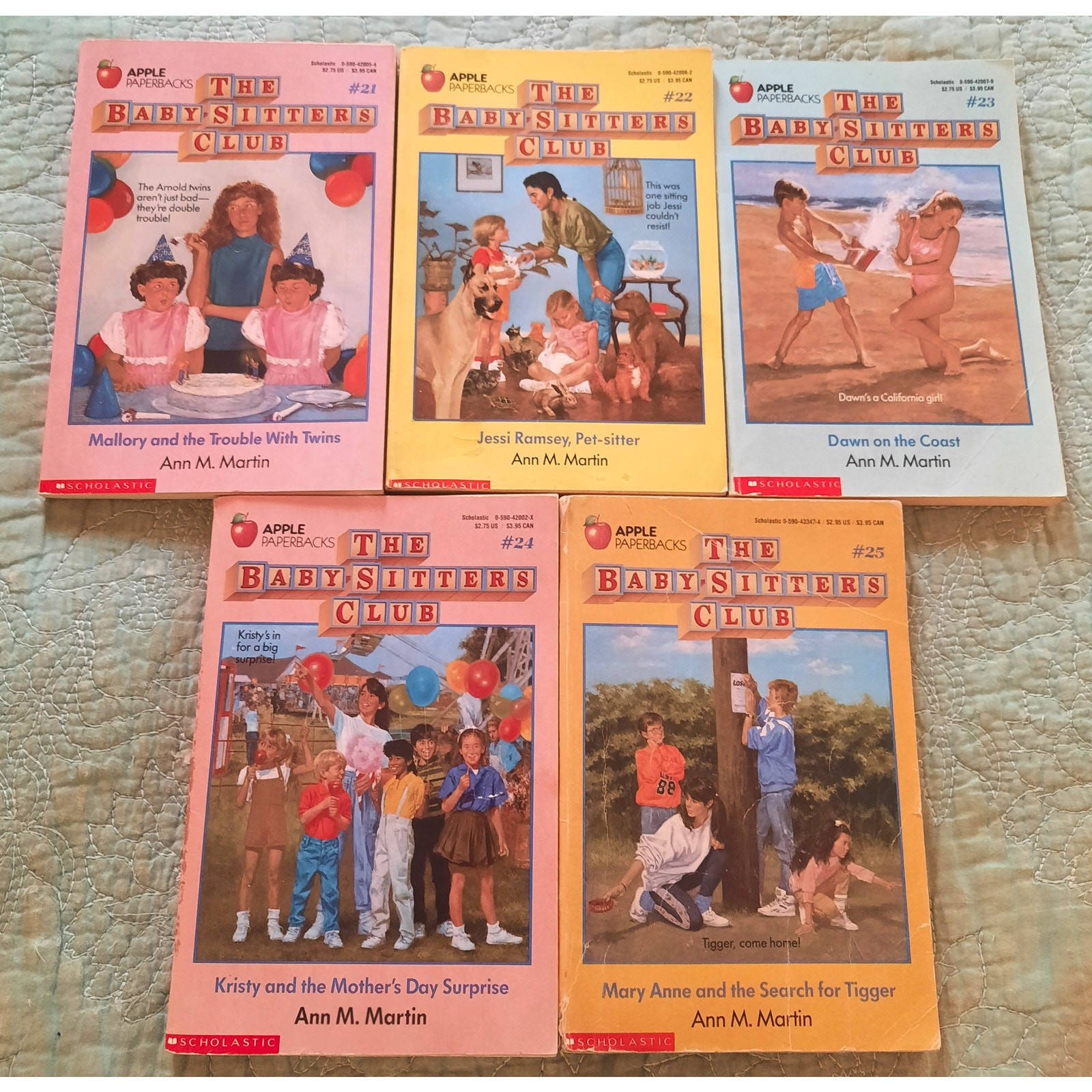 The Babysitters Club Series Lot of 5 Books 21 22 23 24 25 Ann M Martin BSC