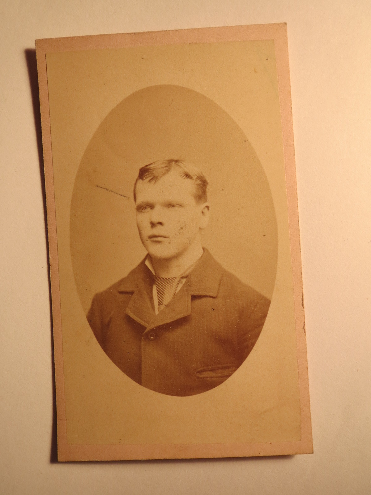 Chicago USA - Wilhelm Trautmann as Man - Portrait / CDV