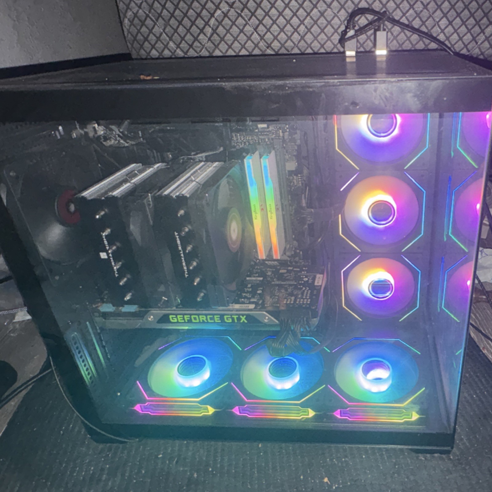 NVIDIA GeForce GTX Gaming Desktop PC RGB Lighting HDMI USB Tower Black