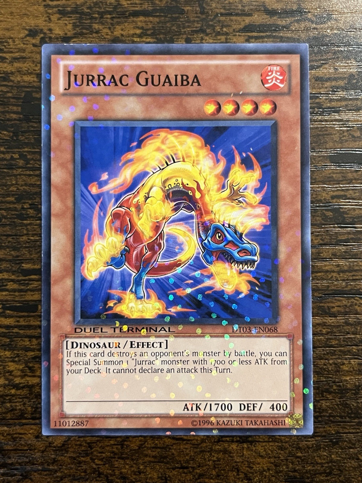 Jurrac Guaiba DT03-EN068 DUEL TERMINAL Parallel Rare Lightly Played Yu-Gi-Oh!