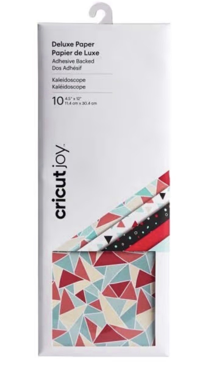 Cricut Joy Adhesive Backed Deluxe Paper Kaleidoscope 4.5x12