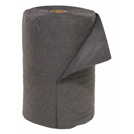 Spilltech Grf24150h Sorbent Roll, 39 Gal, 24 In X 150 Ft, Universal, Gray,