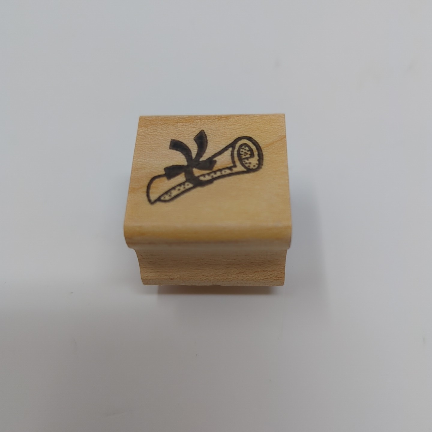 Ann-ticipations Diploma Paper Scroll 1998  Wood Mounted Rubber Stamp