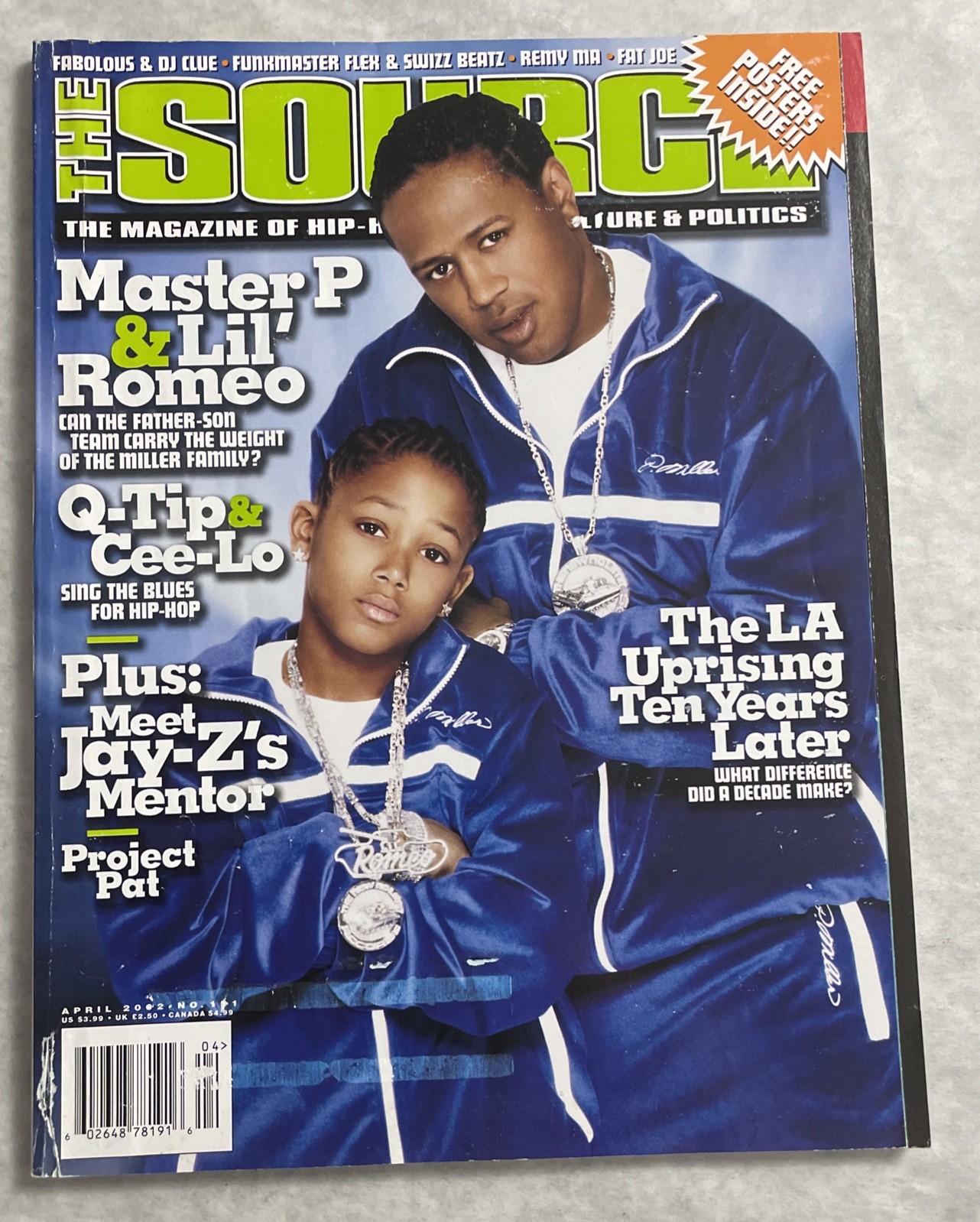 The Source Magazine Issue 151 -- Master P & Lil' Romeo Project Pat - April 2002