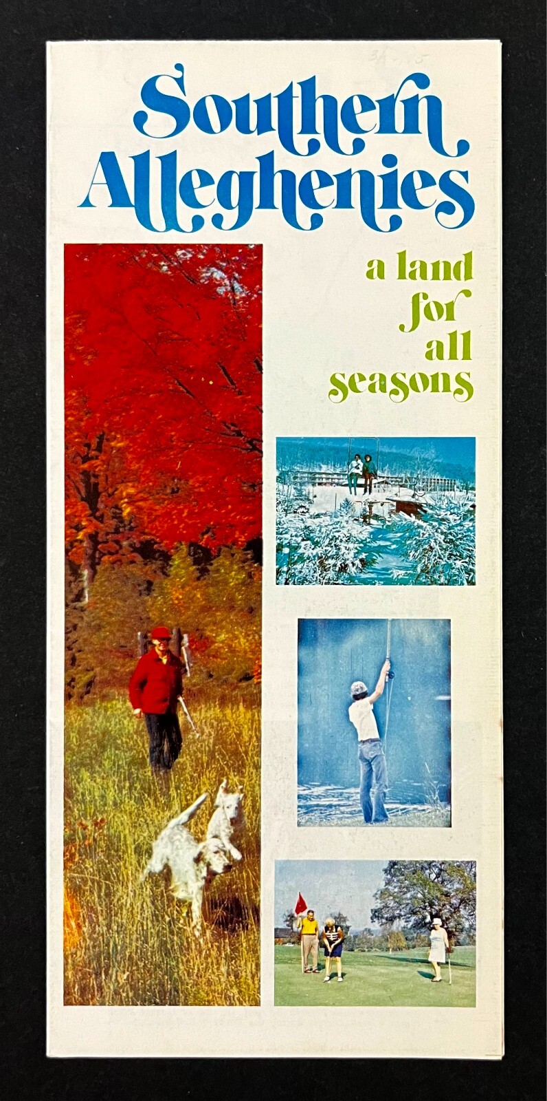 1960s Southern Alleghenies Pennsylvania Seasonal Recreation VTG Travel Brochure