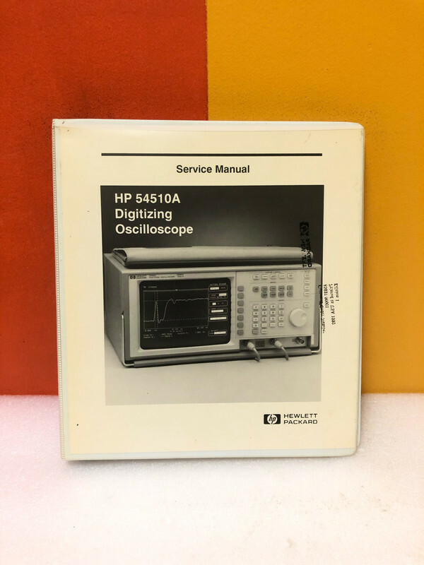 HP 54510-90903 54510A Digitizing Oscilloscope Service Manual