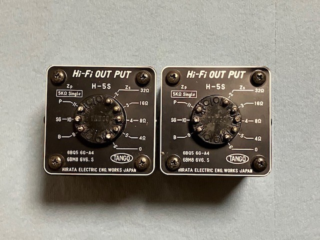 TANGO H-5S Pair Single Output Transformer Hi-Fi 5KΩ Used Vintage