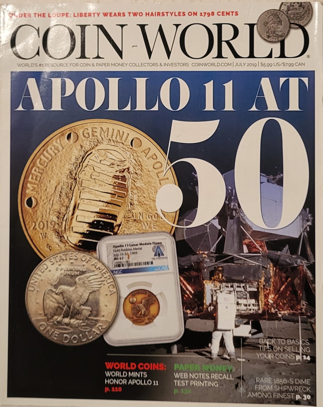 Coin World Magazine July 2019 - Apollo at 50