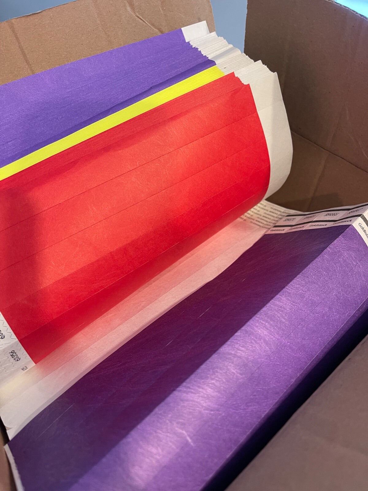 Mulit Color Wristbands - 10,000 Count - Brand New In Box