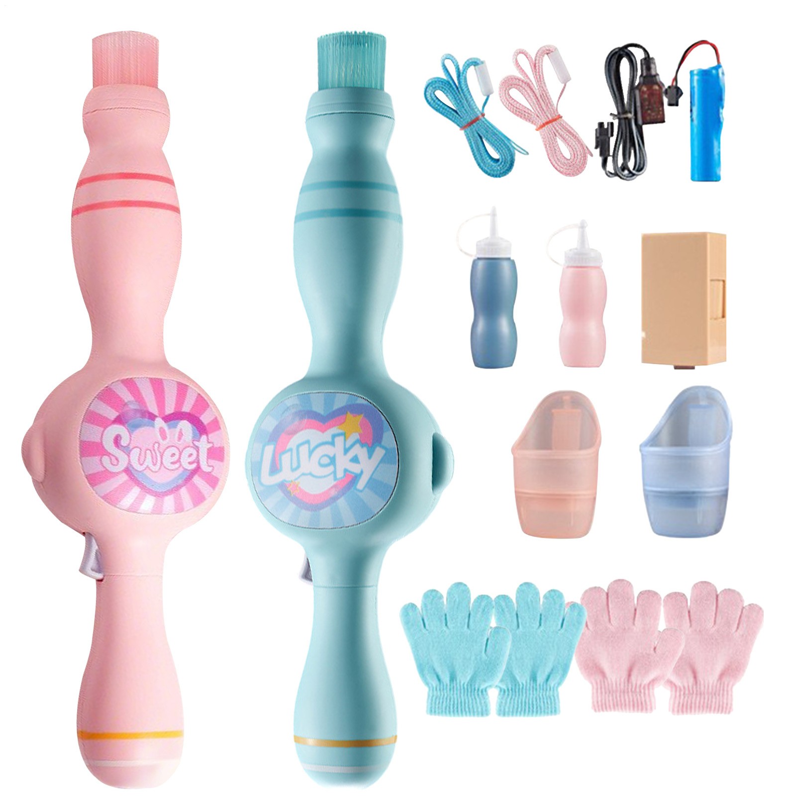 Colorful Smoke Bubble-Machine&Elastic Bubble Fog Wand,Fog Smoke Bubble-Machine