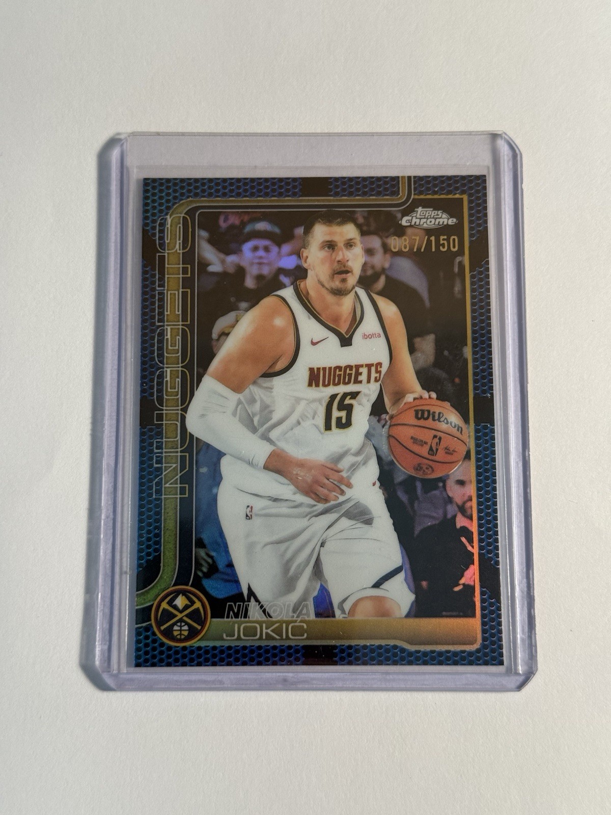 2025-26 Topps Chrome - Nikola Jokić #25 Blue Basketball Refractor /150