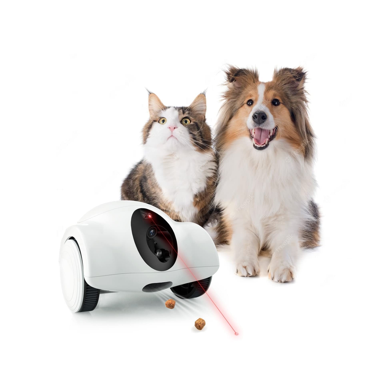 Youpet Dog Camera, 15 Days Long Standby Pet Robot for Dog Treat Camera, 1080P...