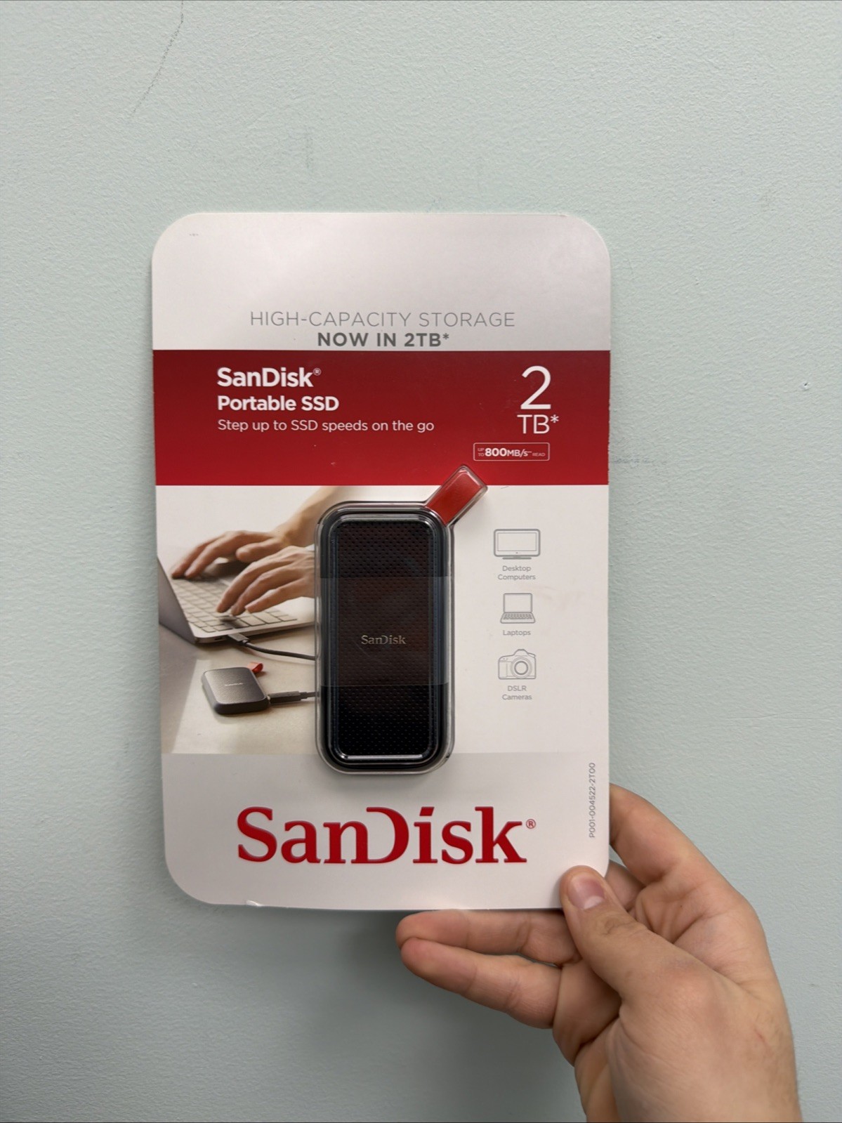 SanDisk 2TB Portable SSD - up to 800MB/s, USB-C, USB 3.2 Gen 2