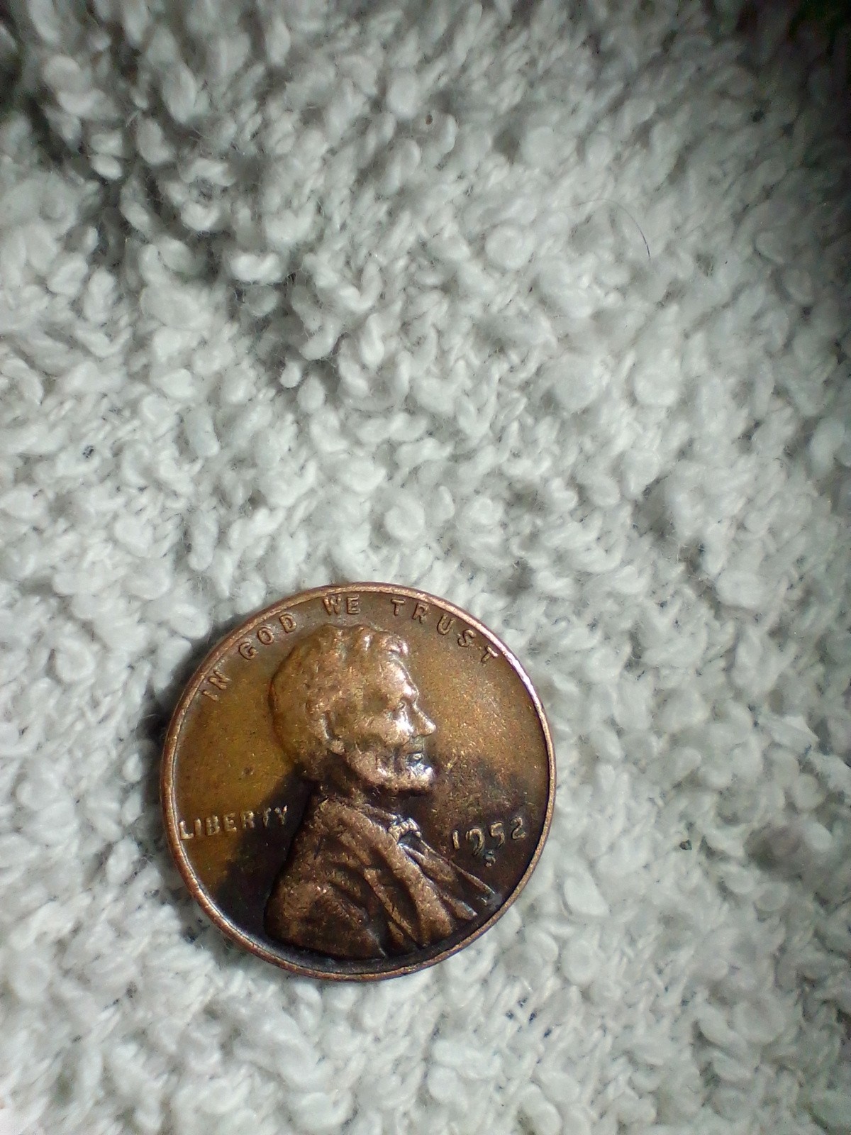 1952 S Lincoln Wheat Penny Small Mint Mark L On Rim Error