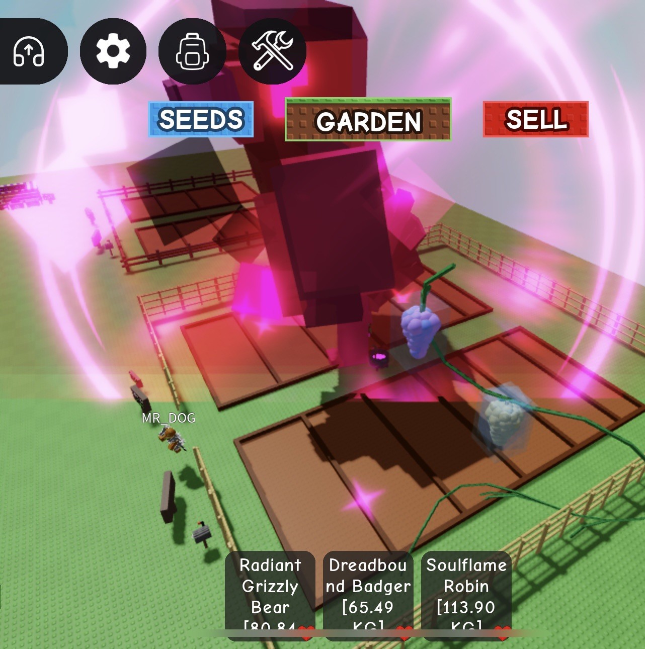 COLOSSAL GODLY Nightmare Robin Age 100 (110.31 kg) - Grow A Garden