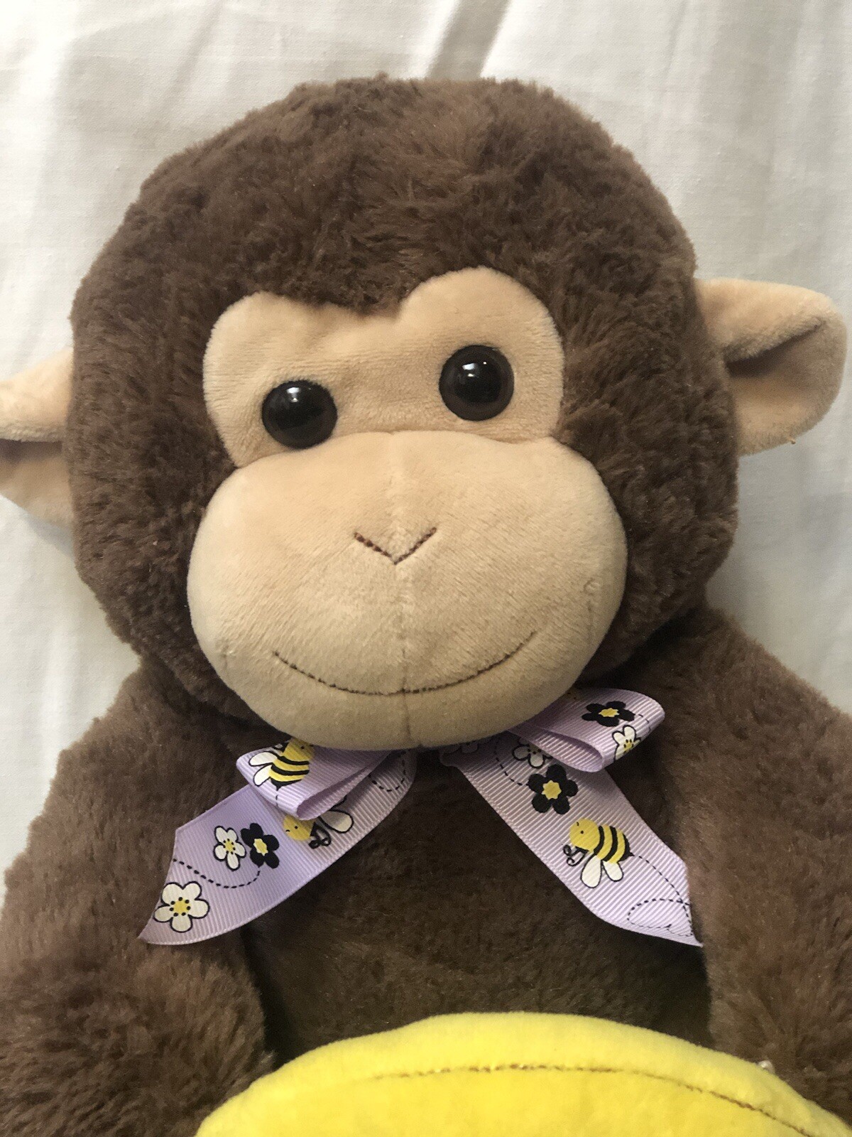 Peek A Boo Monkey With Banana Moving Talking 12”x12”