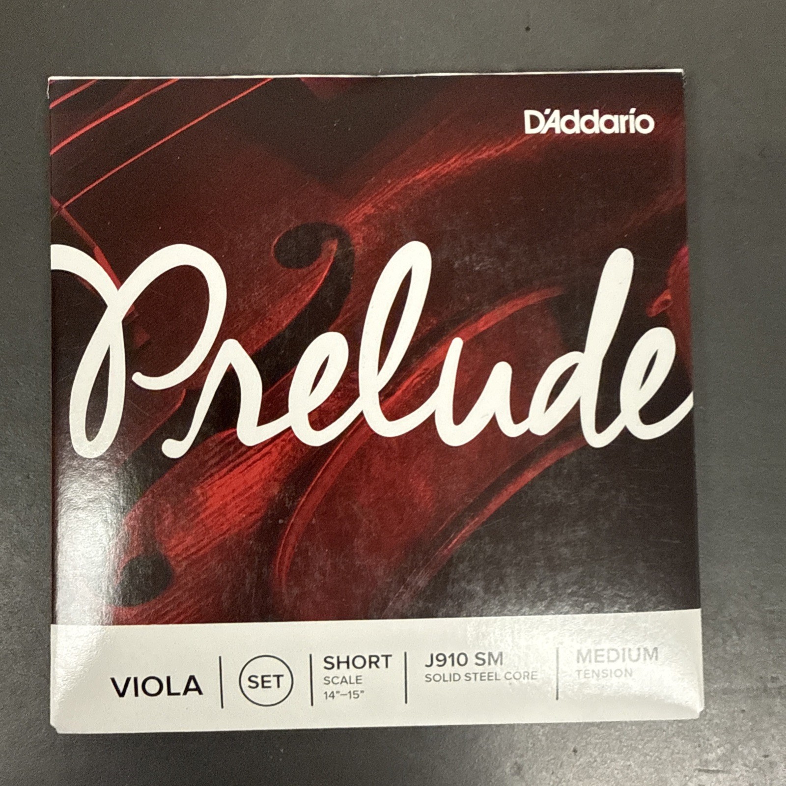 D'Addario Prelude Viola String Set J910 - Short (14-15 inch)